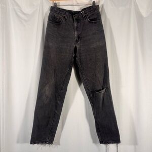 Vintage Levi’s 550 Distressed Black Wash Jeans
